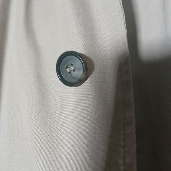 London Fog Men's Trench Coat Size XL Tan Full-Length Button Front Classic Style - Picture 10 of 14